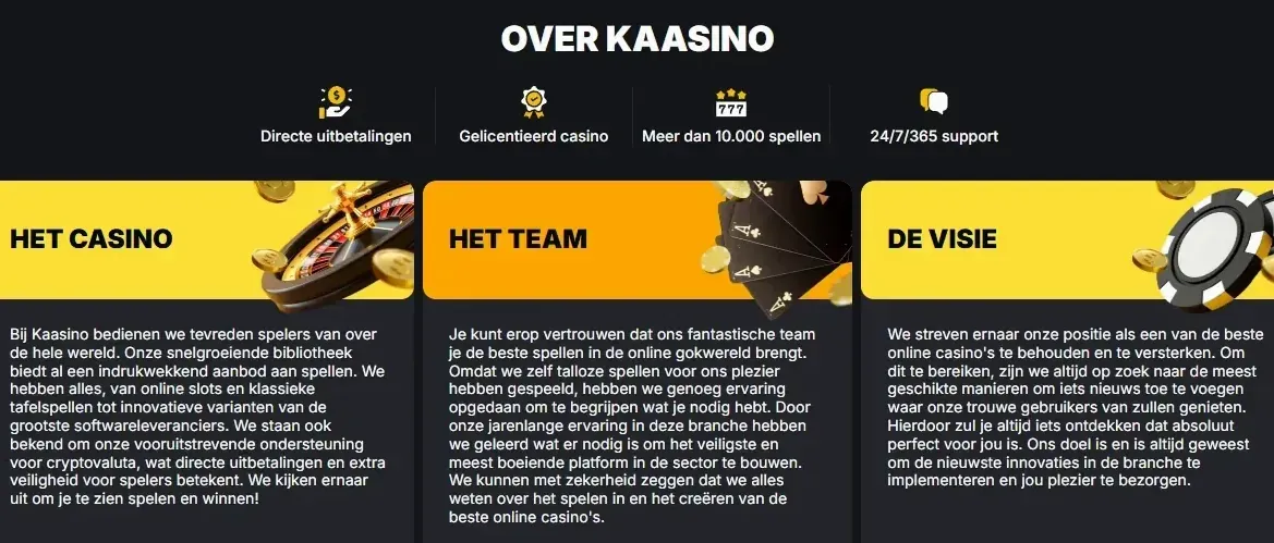 Licentie en veiligheid van Kaasino Casino Costa Rica registratie